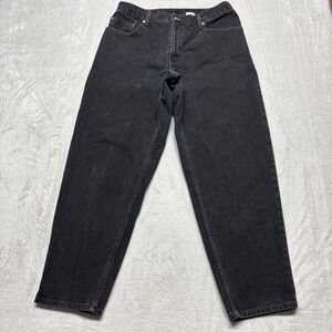 Vintage Levis 560 Mens 34x29 Loose Fit Tapered Leg Jeans Black Denim Y2K 2000's